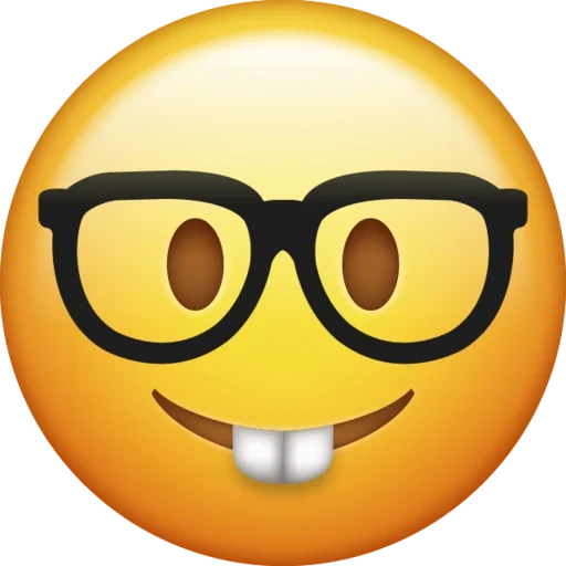 emoji, risonho, óculos sorridentes