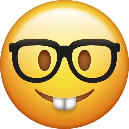 emoji, wajah tersenyum, smiley face glasses