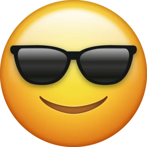 emoji, ekspresimu, ekspresi dirimu, smiley face glasses, kacamata hitam smiley