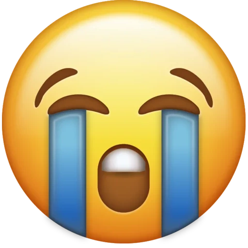 símbolo de expresión, sonrisa, imager, los emoticones están llorando, llorar iphone sonriente