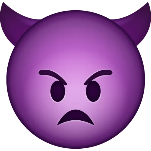 emoticônes, démon souriant, expression du diable, devil smiley, expression démon violet