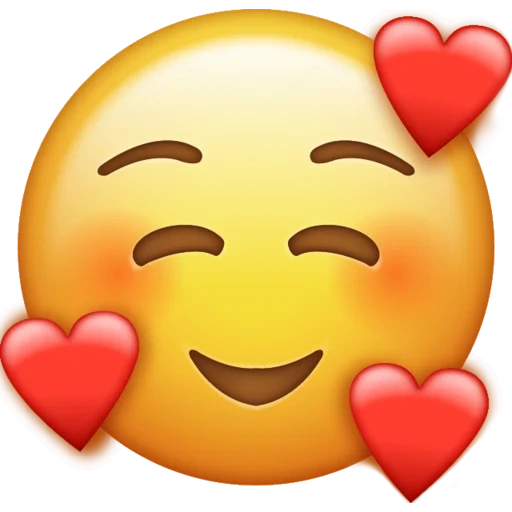 emoji, emoji, expression love, a passionate smiling face, expression eye and heart
