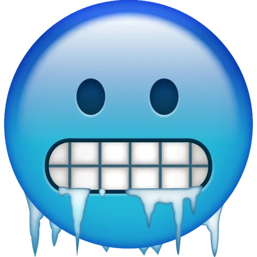 emoji, expression freezing, the expression pack is frozen, a cold smiling face, cold smiling face