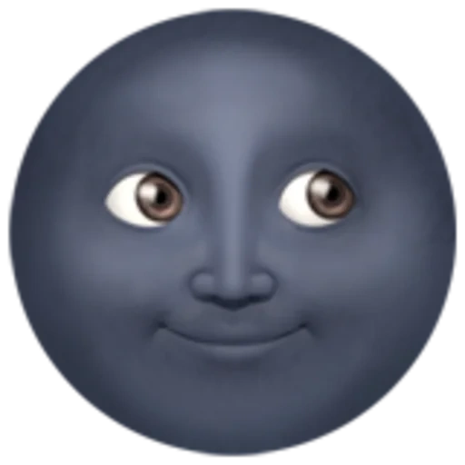 emoticon di emoticon, la superficie della luna, la luna nera, emoticon luna, emoticon luna nera