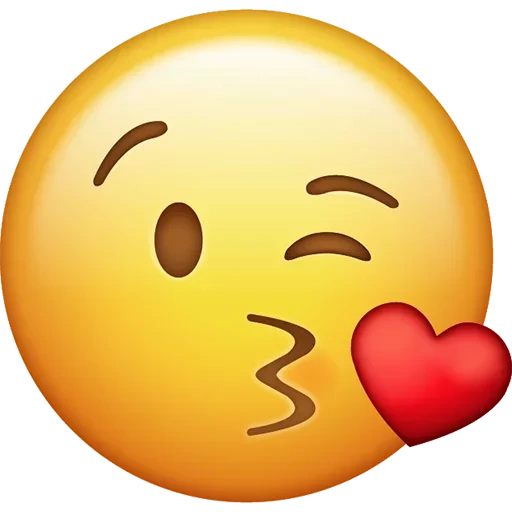 emoji, ritmo de sorrisos, emoticons de watsap, emoji está beijando, emoji beijo com alegria