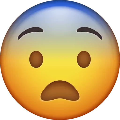 emoji, faccia emoji, emoji è un grido, emoji smimik, emoji triste