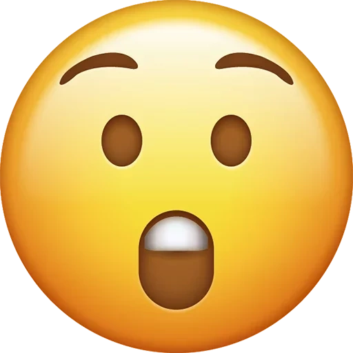 emoji, emotikon wajah, kejutan emoji, smileik terkejut, smiley terkejut