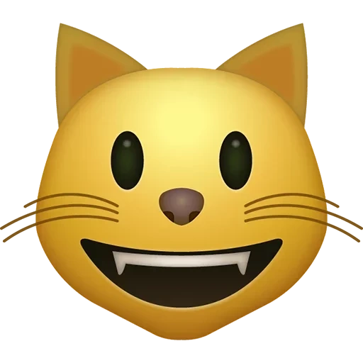 emoji kucing, cat smileik, emoji kotik, kucing tersenyum, emotikon emoji