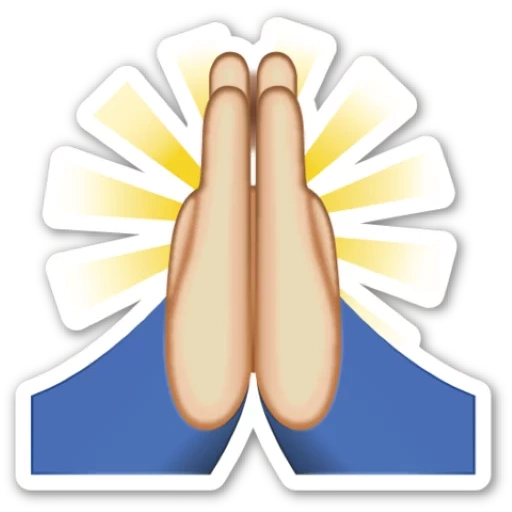 manos emoji, namasta emoji, manos de la oración, emoji hands oración, sonrisa palmeras dobladas con rayos