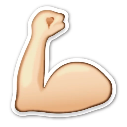 emoji, expression arm, smiling hand, expression biceps, expression biceps