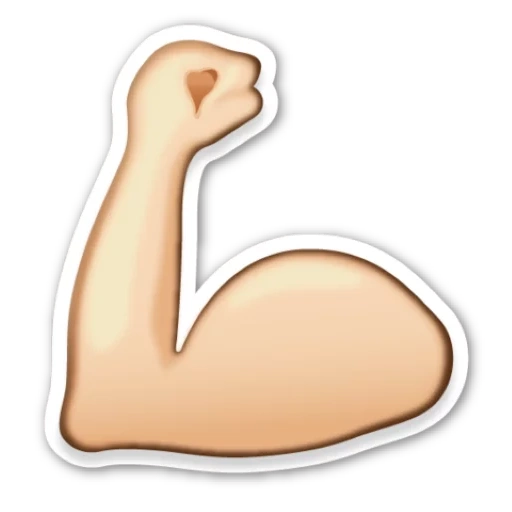 emoticônes, expression bras, mains souriantes, biceps d'expression, biceps d'expression