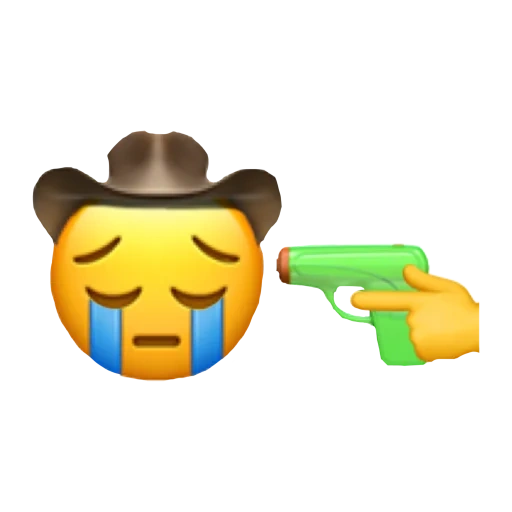 mem emoji, emoji kersed, emoji è divertente, emoticon emoji, emoji è un cowboy triste
