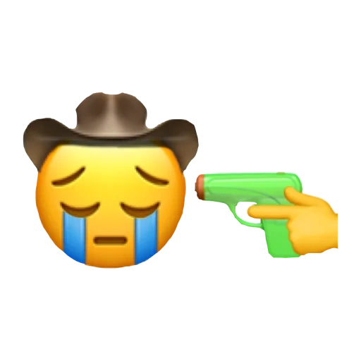 emoji mem, emoji kersé, emoji est drôle, émoticônes des emoji, emoji est un triste cow-boy