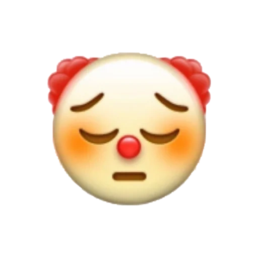 emoji, badut emoji, emoji sedih, emoji badut yang menangis, badut emoji yang menyedihkan