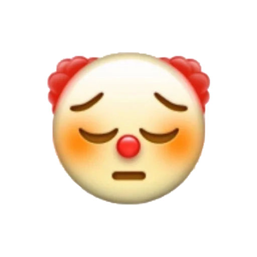 emoticon, emoticon des clowns, trauriger ausdruck, emoticon des weinenden clowns, emoticon des traurigen clowns