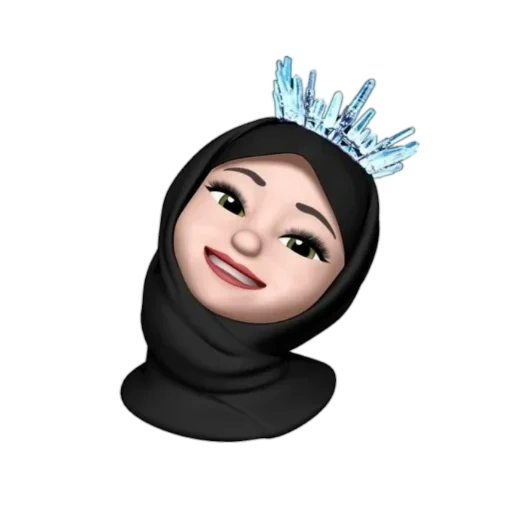 sophia, símbolo de expresión, hijab cartoon, símbolo de expresión de iphone, cubierta facial