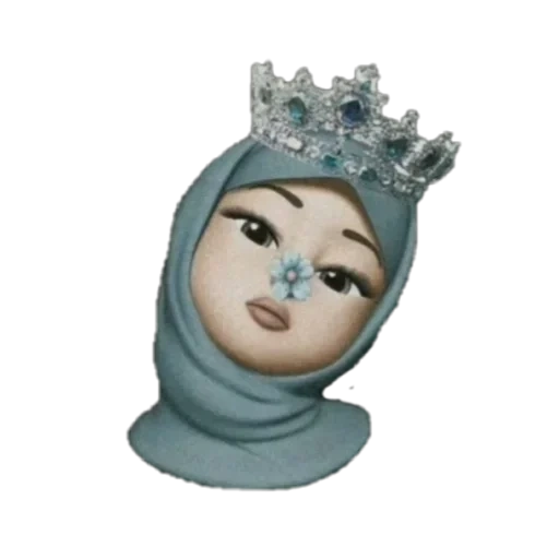 diana, frau, figur, hijab cartoon, ozdoyeva macca