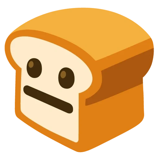 emoji, código qr, ícone de pão, pão emoji, logotipo tostado