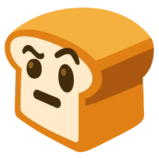ekmek, pan de molde, código qr, emoji, pan de molde