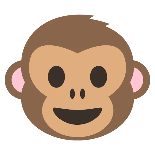 эмоджи monkey, морда обезьяны, эмодзи обезьяна, смайл обезьянка, смайлик обезьянка