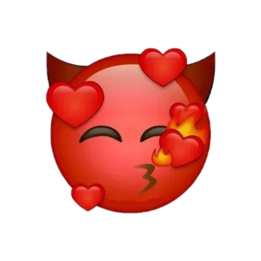 emoji, smile demon, emoji is sweet, emoji kiss, smiley hearts