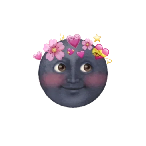 lune emoji, moon smilik, emoji de lune noire, emoji de lune noire, smilik de lune noire