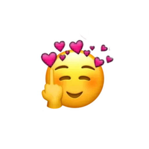 emoji, emoji, emoji itu manis, mahkota emoji apel, emotikon lyubavushka