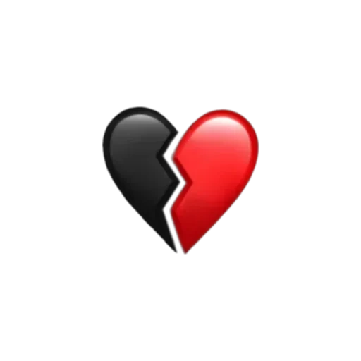 le cœur des emoji, coeur brisé, emoji est un cœur brisé, emoji d'un cœur brisé
