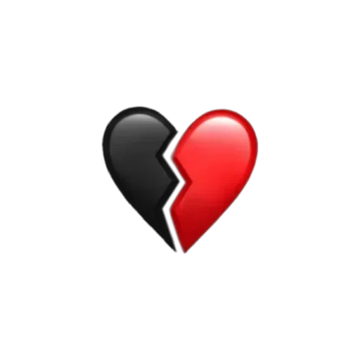 emoji's heart, broken heart, emoji is a broken heart, emoji of a broken heart