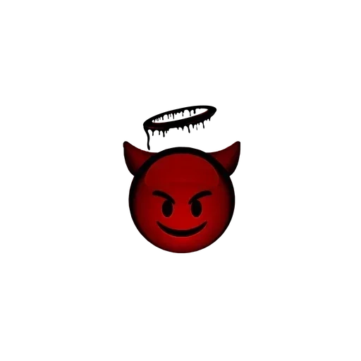 emoji devil, emoji devil, diavolo smimik, demon gd senza sfondo, sorridi con le corna vettoriale