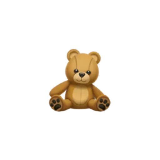 urso, um brinquedo, urso, mishka emoji, emoji urso