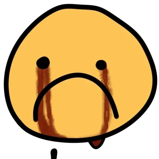 emoji, smiley, souriant triste
