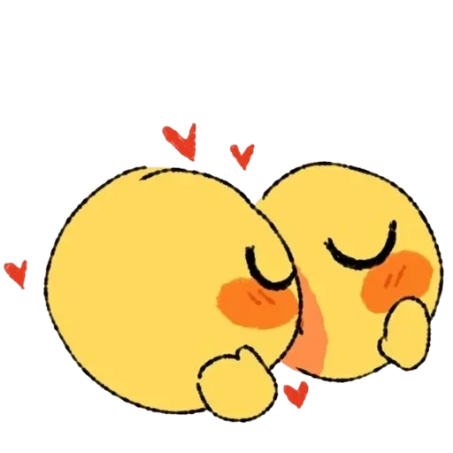 emoji itu manis, ciuman senyum, gambar lucu, emoticon yang cantik, ciuman smiley