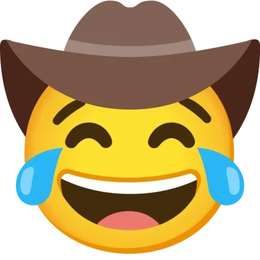 emoji, faccia emoji, emoji cowboy, emoji discord