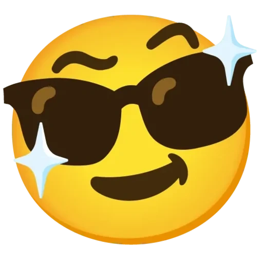 emoji, junge, twitter, smiley brille, lächelndes gesicht