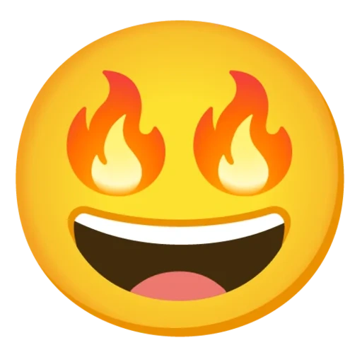 emoji, expression fire, emoji, smiling face expression