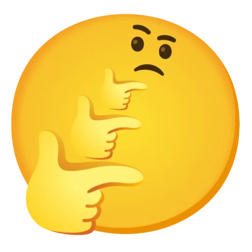 смайлы, смайлик, эмодзи прищур, thinking emoji, задумчивое лицо эмоджи