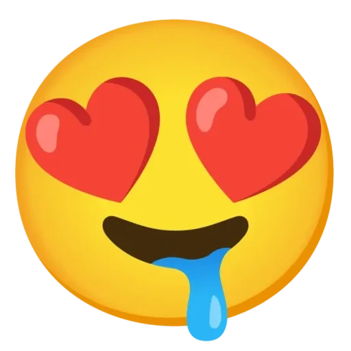 emoji, figure, expression eye, heart-shaped smiling face