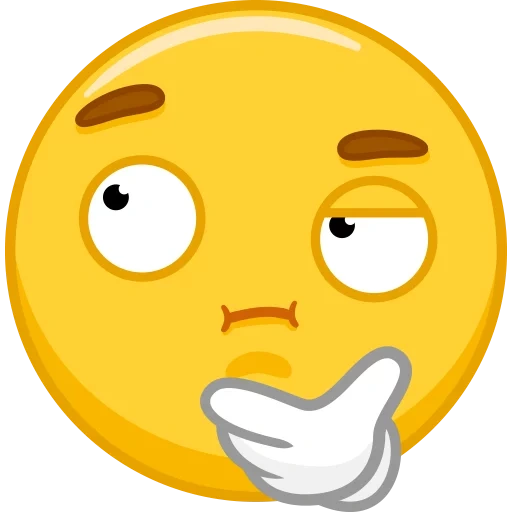 emoji, эмоджи, смайлики, смайлик коля, задумчивый смайлик