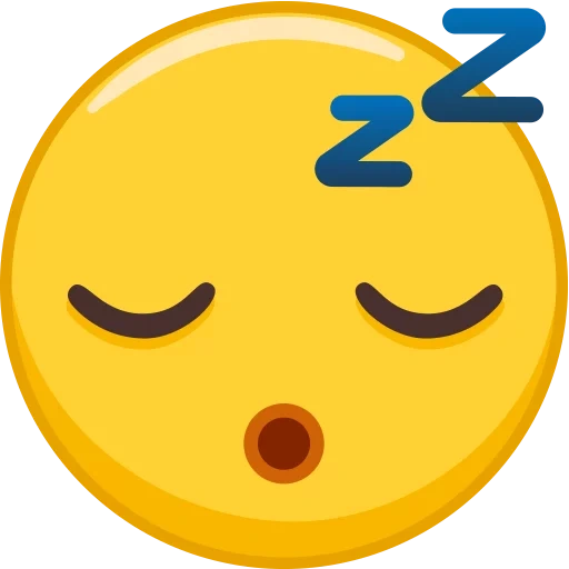 emoji, emoji tidur, tidur smiley, ikon senyum, smiley mengantuk