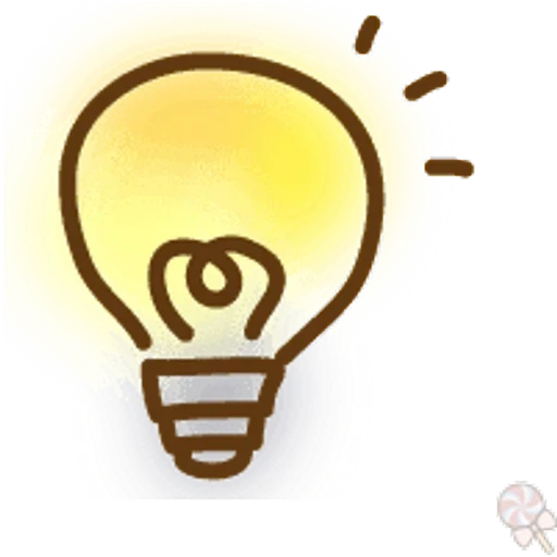 icon creativity, dot bulb, light bulb icon, splint bulb, stylized bulb