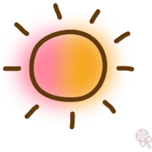 l'icône est claire, l'icône du soleil, le symbole du soleil, le dessin du soleil, l'icône terne du soleil