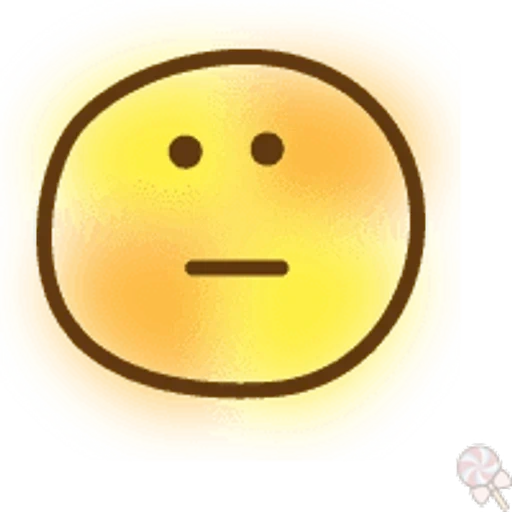 smiling face, smiley face icon, smiley face icon, have a serious expression, neutral smiling face