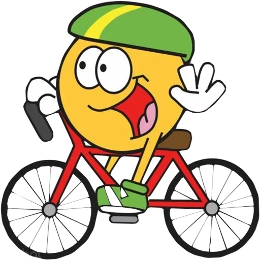 lucu, bicyclette, vélo smiley, le vélo est drôle, vélo de boues