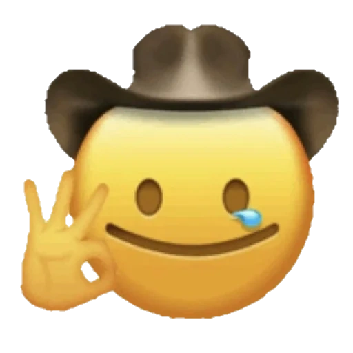 emoji, horney emoji, emoji emoticons, emoji é um cowboy triste