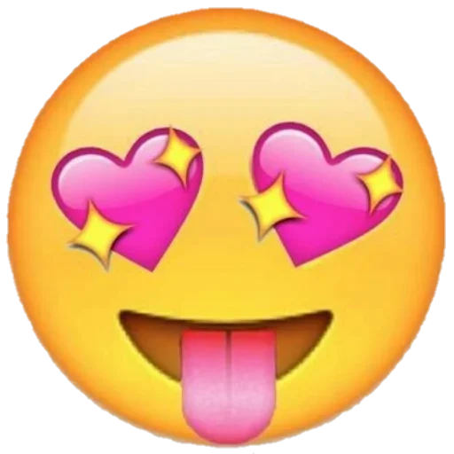 emoji, tersenyum emoji, emotikon emoji, tersenyum dengan hati dengan matanya, smiley with hearts with eyes