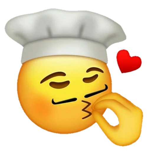 emoji cook, emotikon emoji, emoji belissimo, belissimo smiley, emoji tutup juru masak