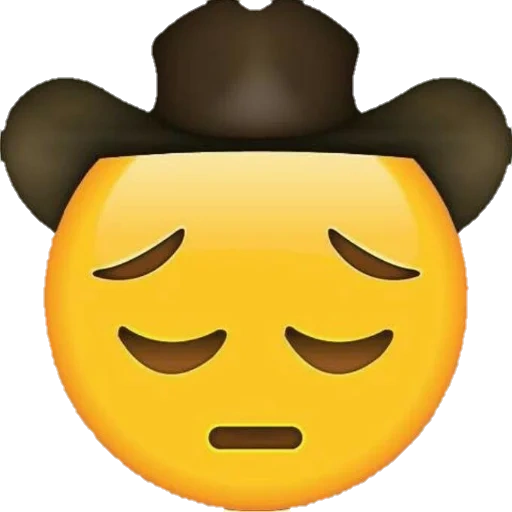 kesedihan emoji, emoji cowboy, emoji smileik, lil nas x emoji, emoji adalah seorang koboi yang sedih