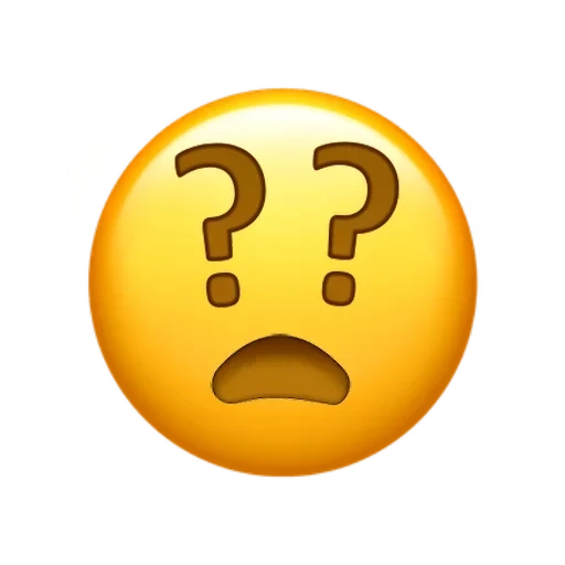 emoji, эмодзи, смайлики, эмодзи lost, эмодзи вопросительный знак