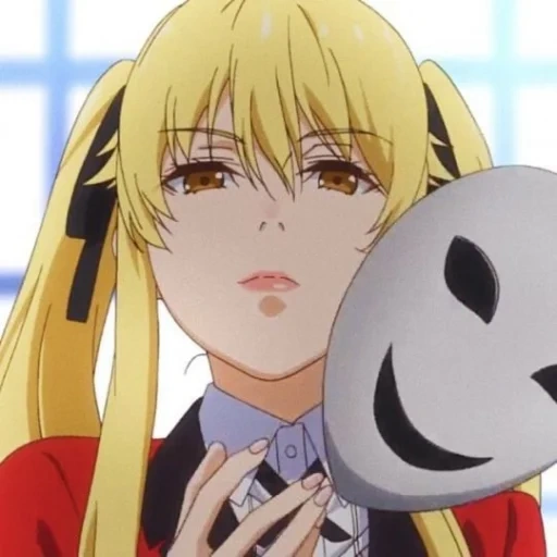 kakegurui, mary saotome, kakeguru yumeko, eccitazione pazza anime, anime mad isart meari